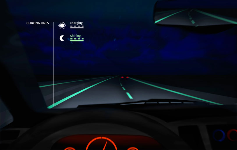 Smart-Highway-glowing-lines-Studio-Roosegaarde