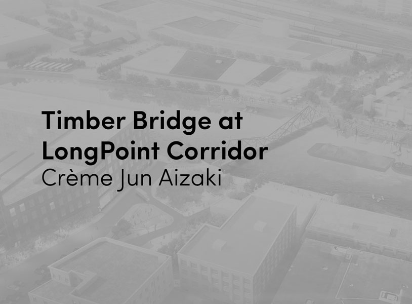 Timber Bridge at Longpoint Corridor: Connection between Neighborhoods