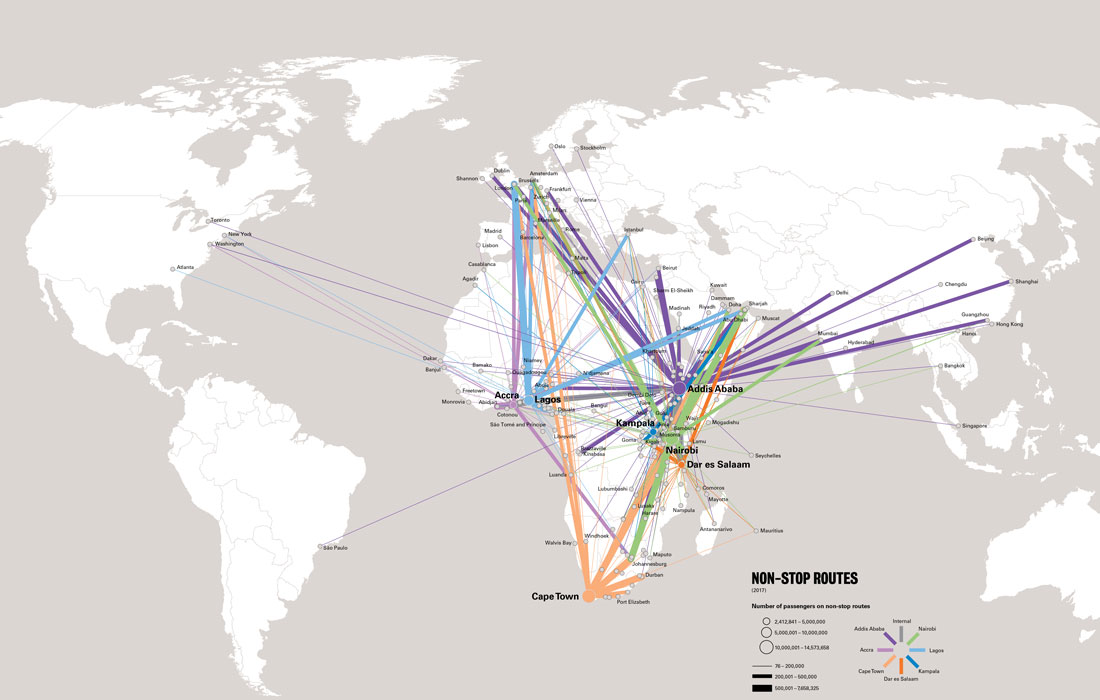 Commercial Airline Flight Paths Map Urbannext » Flight Patterns: Routes Connecting Cities Across Africa