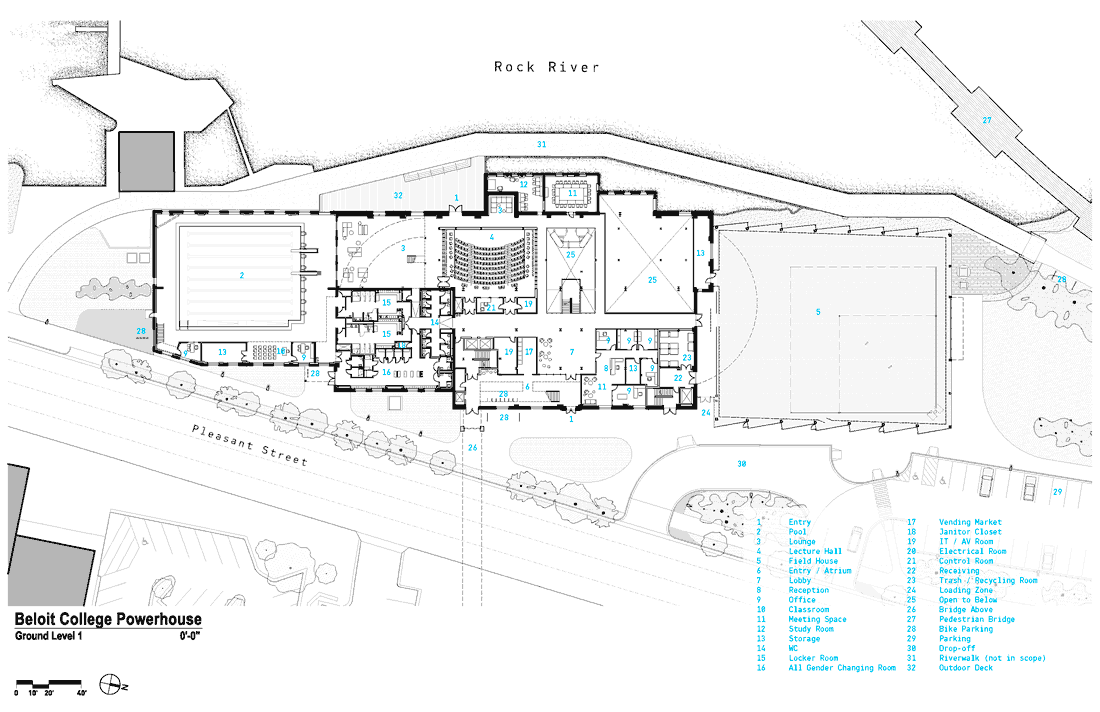 Beloit College Powerhouse © Studio Gang