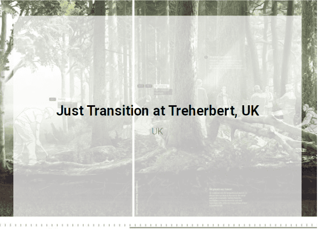 Wild forest landscape with people engaging in outdoor activities, urbanNext project in Treherbert UK focus on nature integration and community interactions in urban environments.